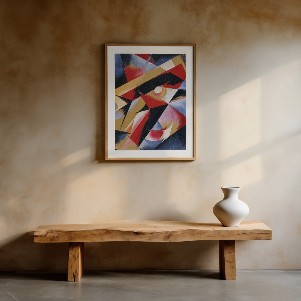 Composition Cube by Lyubov Popova – Vintage Russian Cubo-Futurist Art Print