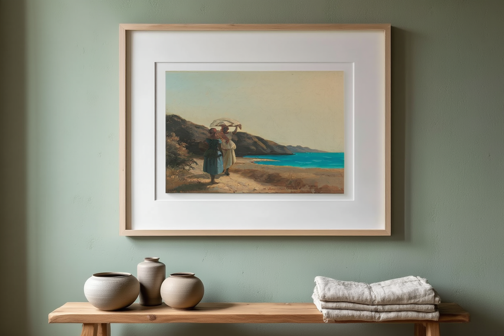 Camille Pissarro - Two Women Chatting by the Sea, St Thomas