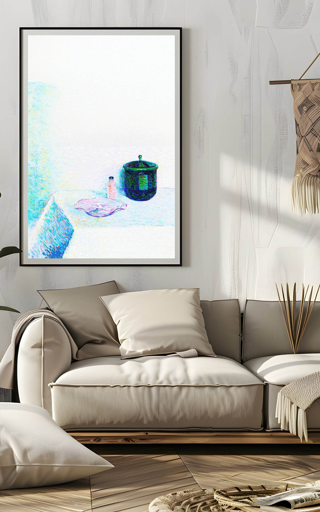 Still life with bowl, bottle and lidded box - Hakyarts