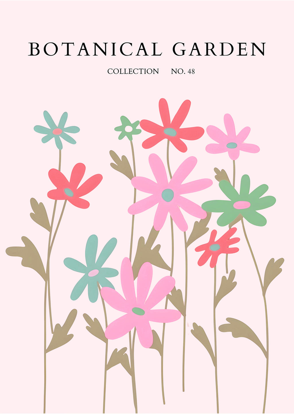 Delicate Daisies Floral Art Print