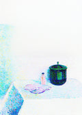 Still life with bowl, bottle and lidded box - Hakyarts