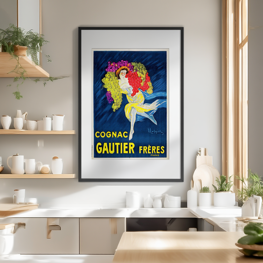 Cognac Gautier Frères by Leonetto Cappiello – Vintage Advertising Art Print