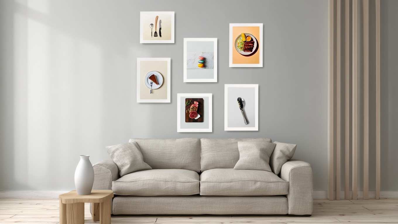 Food Aesthetic Wall Art – Set of 5