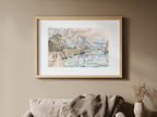 Barfleur ‘Le Port’ – Paul Signac Poster | Neo‑Impressionist Maritime Art Print