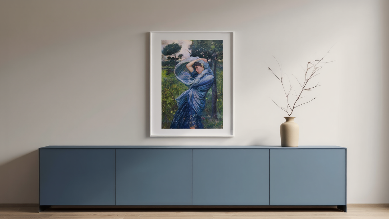 Boreas by John William Waterhouse (1903) – Pre-Raphaelite Masterpiece