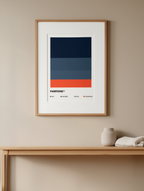 Minimalist Art Print – Pantone Inspired Sheet Color Guide