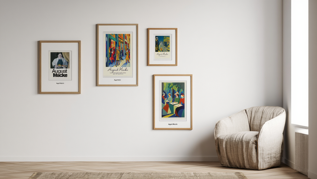 August Macke Expressionist Gallery Wall Set – 4 Colorful Art Prints