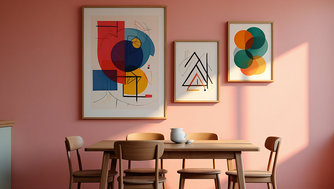 Kandinsky Bauhaus Art – Office Set of 3 Modern Prints
