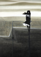 Set of 2 The Gipsy Woman by Helene Schjerfbeck + The Gust of Wind by Léon Spilliaert | Modernist Portrait & Symbolist Art Prints