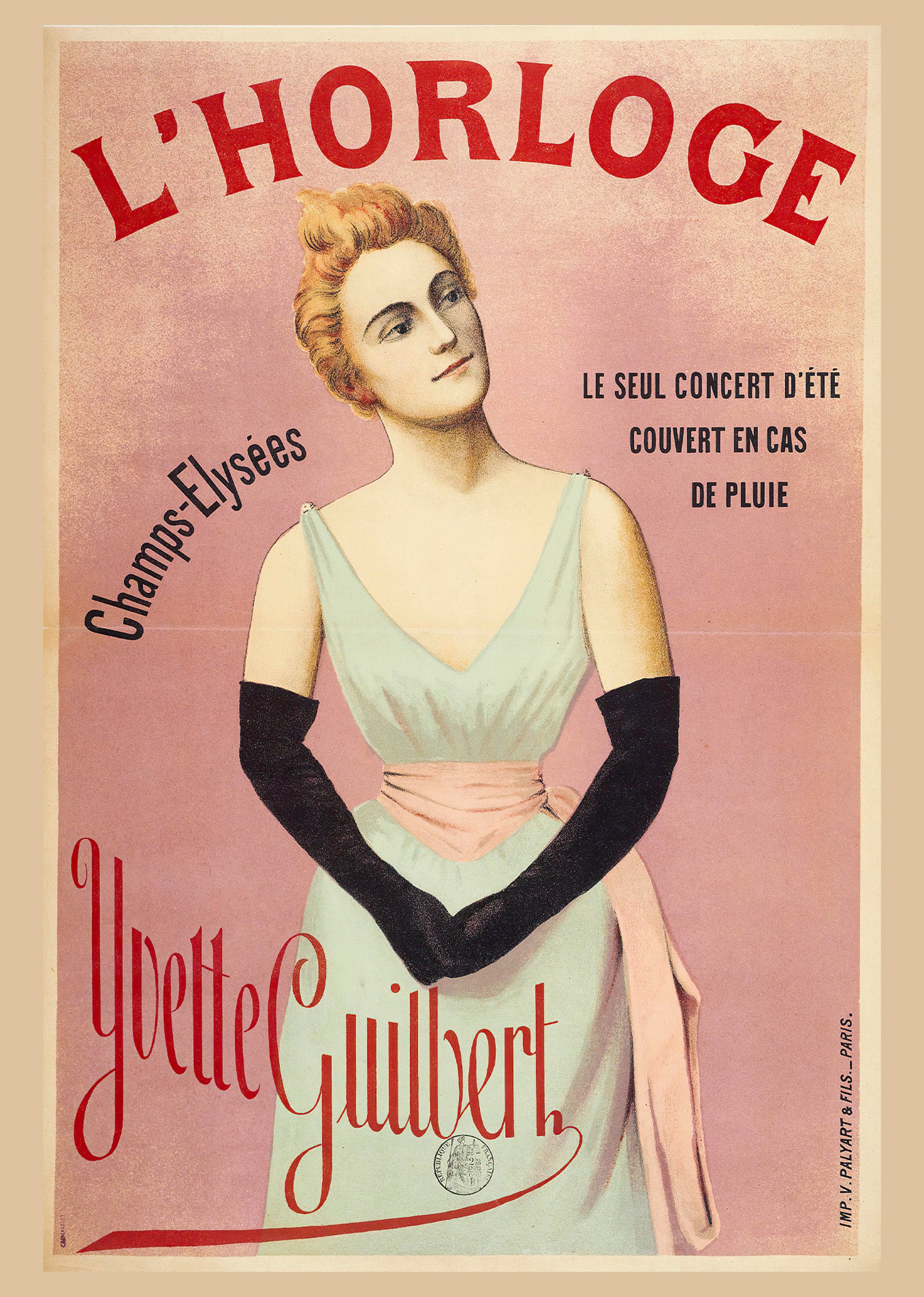 Horloge Femme Poster – Timeless Vintage Woman & Clock Wall Art