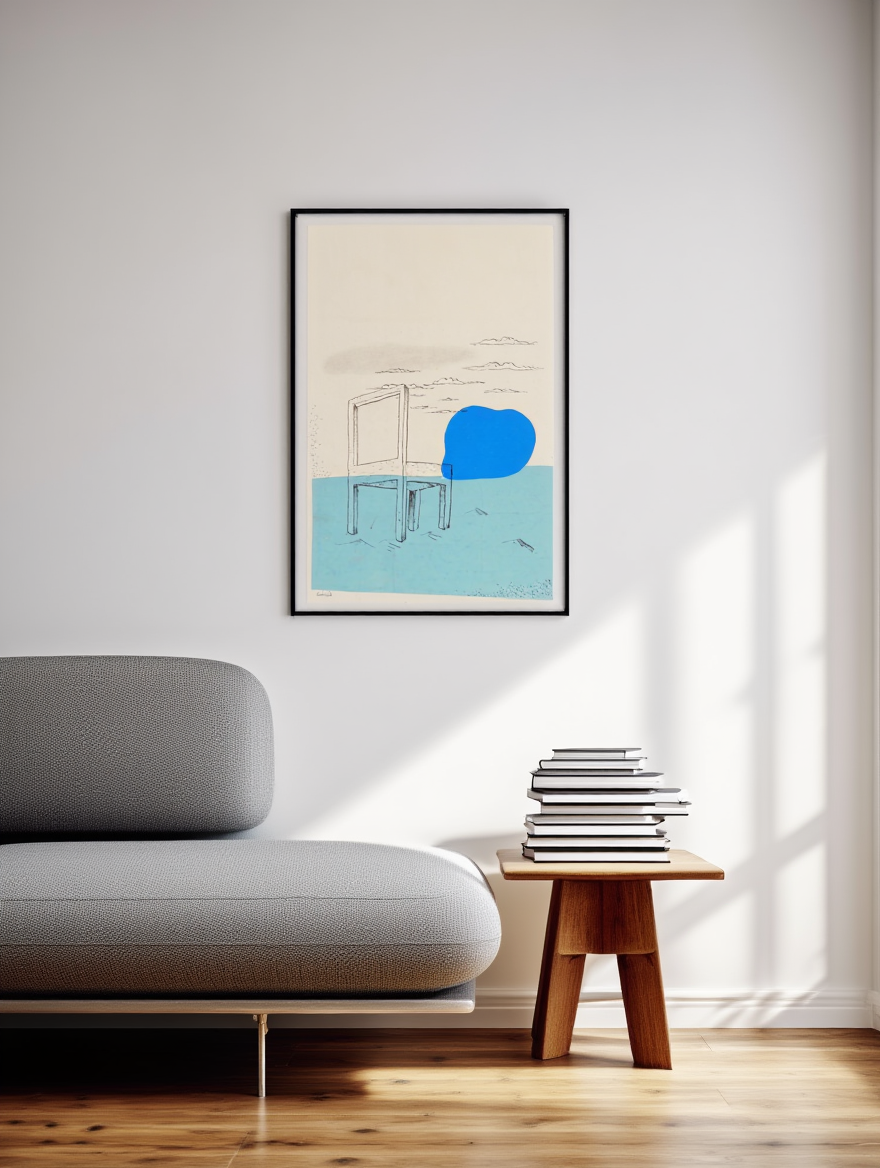 Landscape With A Chair – Mikuláš Galanda (1930) | Modernist Landscape Art Print