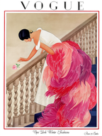 Set of 4 Vintage Vogue Cover Prints – Classic Fashion Wall Art - Hakyarts