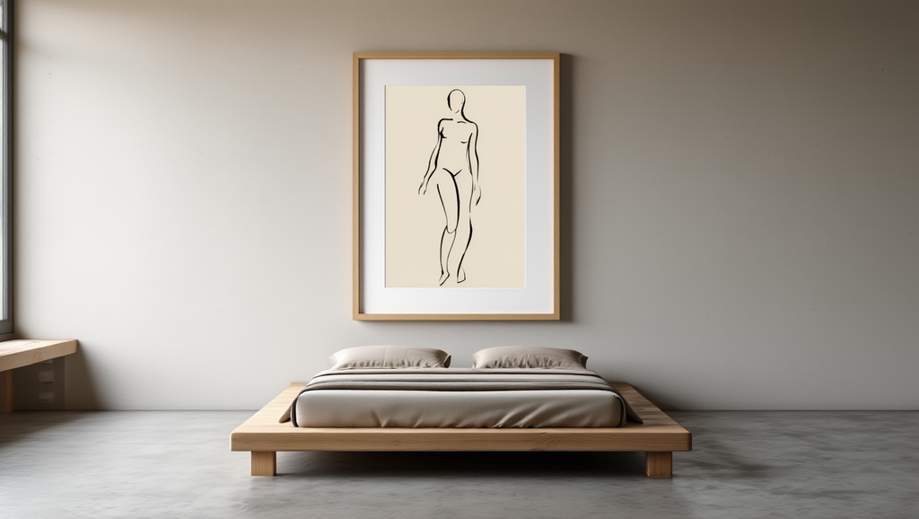 Line Art Feminine Woman Body – Minimalist Wall Art Poster