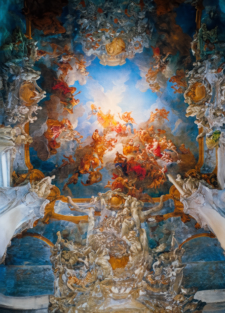 L’Apothéose d’Hercule by François Lemoyne (1731) – Rococo Mythological Art Print