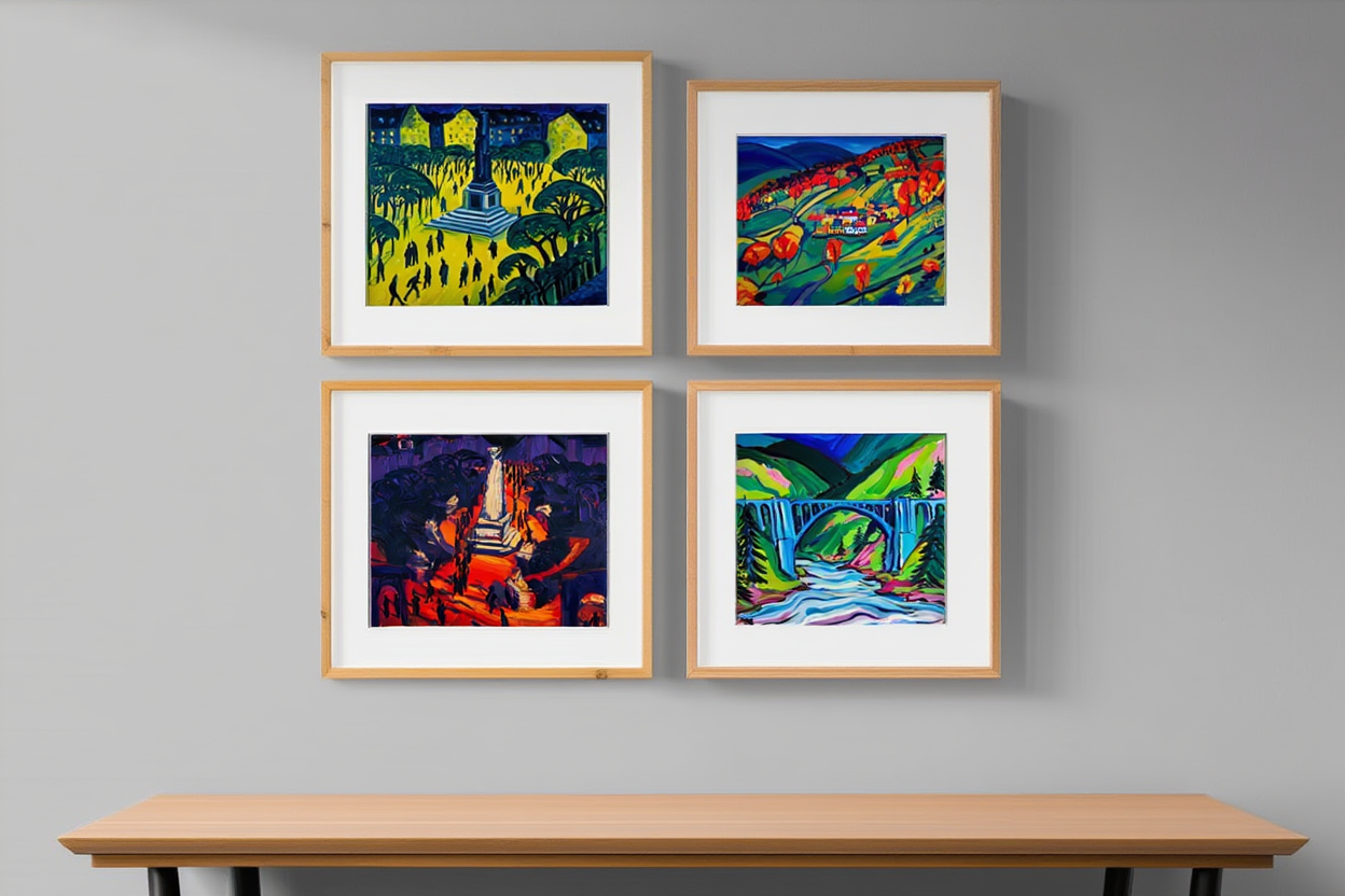 Seaside Expressionist Moments – Kirchner - 4 Prints, Mix & Match