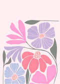 Pink Monstera Leaf Tropical Wall Art