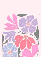 Pink Monstera Leaf Tropical Wall Art