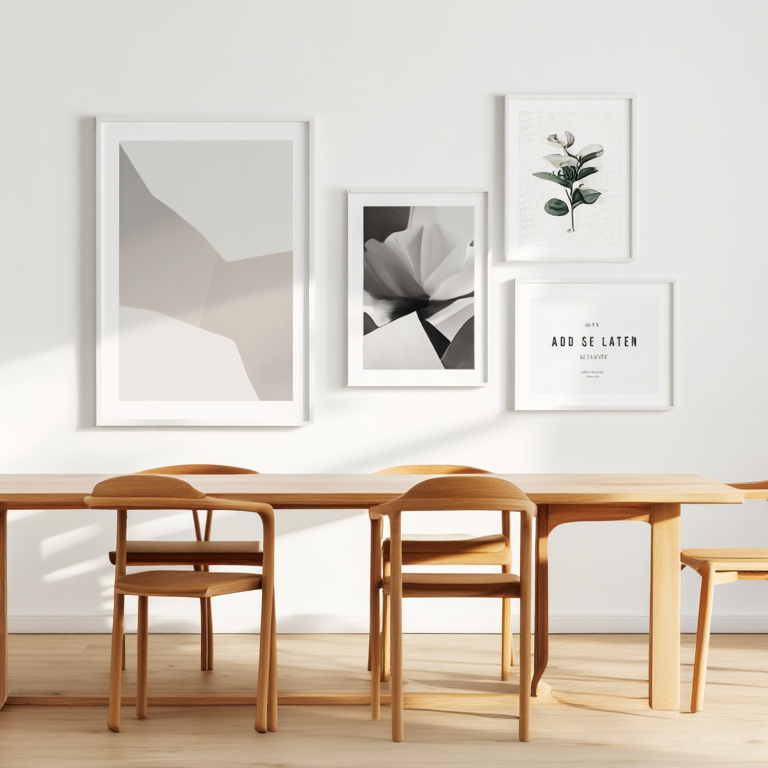 Trendy Wall Art Bundle – Living Room Set of 4