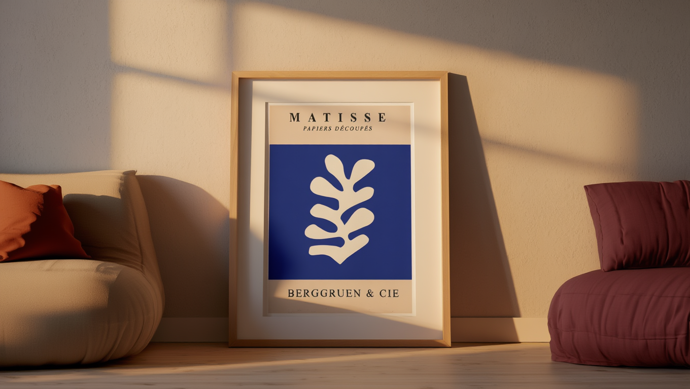 Matisse Papiers Découpés Berggruen Blue Cutout & cie Poster