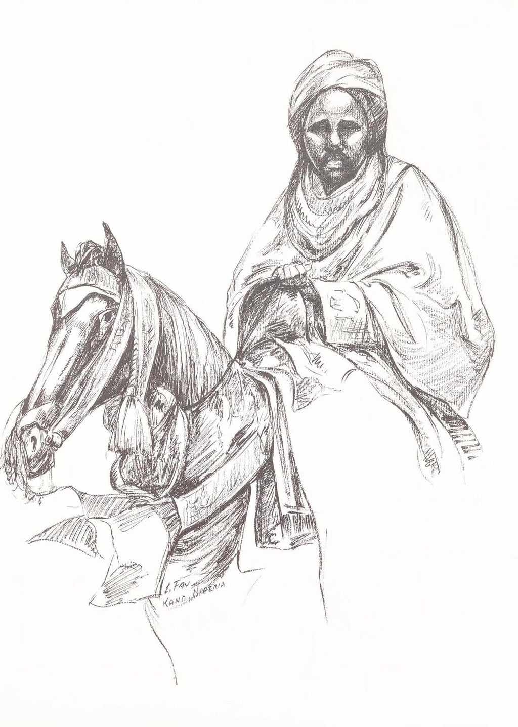 Elton Fax - West Africa Vignettes Pl.08 Poster - Hakyarts