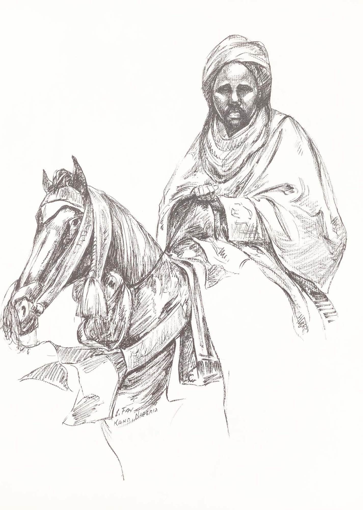 Elton Fax - West Africa Vignettes Pl.08 Poster - Hakyarts