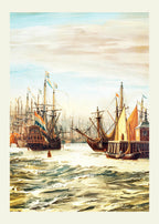 A view of the IJ harbour in winter - Hakyarts