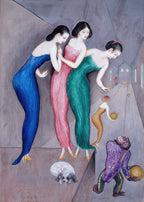 Dreams and Fantasies No. 1 by Nils Dardel – Modernist Figurative Art Print - Hakyarts