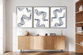 Abstract Waves Posters Trio Pack - Hakyarts