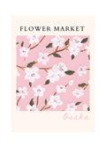 Flower Market Osaka – Pink Floral Whispers Wall Art Print