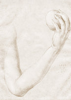 Set of 2 Wall Art Prints | Terracotta Poppy & Arm of Eve by Albrecht Dürer | 40x60 cm
