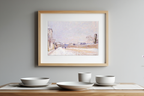Rue Eugène Moussoir at Moret – Alfred Sisley Poster | Impressionist Street Scene Art Print - Hakyarts