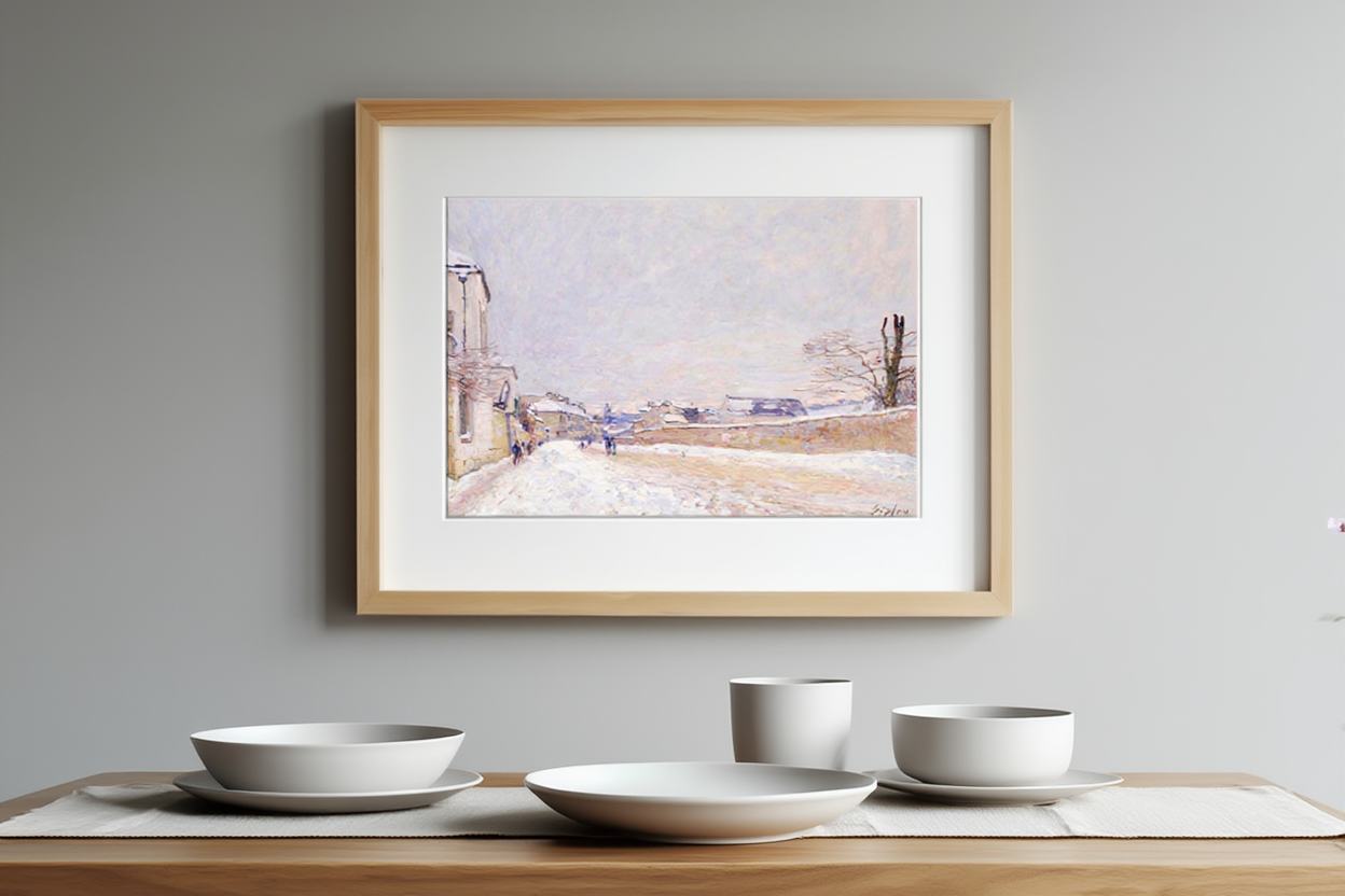 Alfred Sisley - Rue Eugène Moussoir at Moret