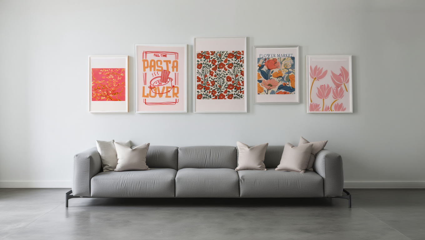 Bloom & Color: 5 Dopamine-Inspired Flower Market Prints