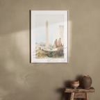 Luxor by David Roberts – 19th-Century Orientalist Architectural Art Print - Hakyarts