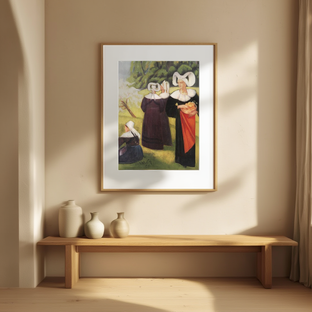 Émile Bernard - Æbleplukkere ved Pont Aven | HakyArts