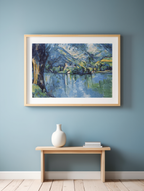 Lac d'Annecy – Paul Cézanne Poster | Post-Impressionist Landscape Art Print