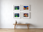 Kirchner Mix and Match 4 Prints — Alpine Expressionist Landscape