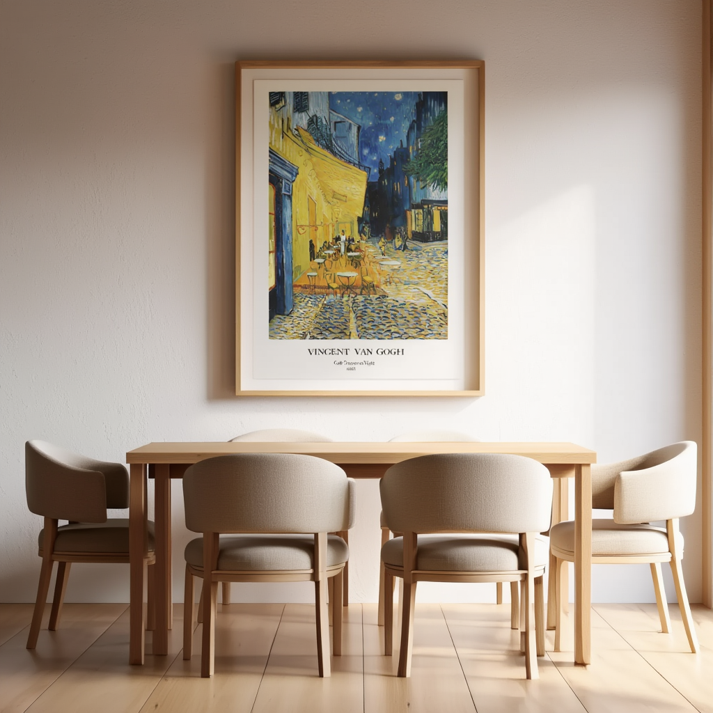 Vincent Van Gogh – Café Terrace at Night – Iconic Post-Impressionist Art Print