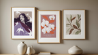 Floral Symphony – 6 Botanical Prints | Mix & Match Wall Art Collection - Hakyarts