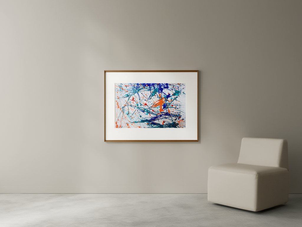 Jackson Pollock Inspired Art Print