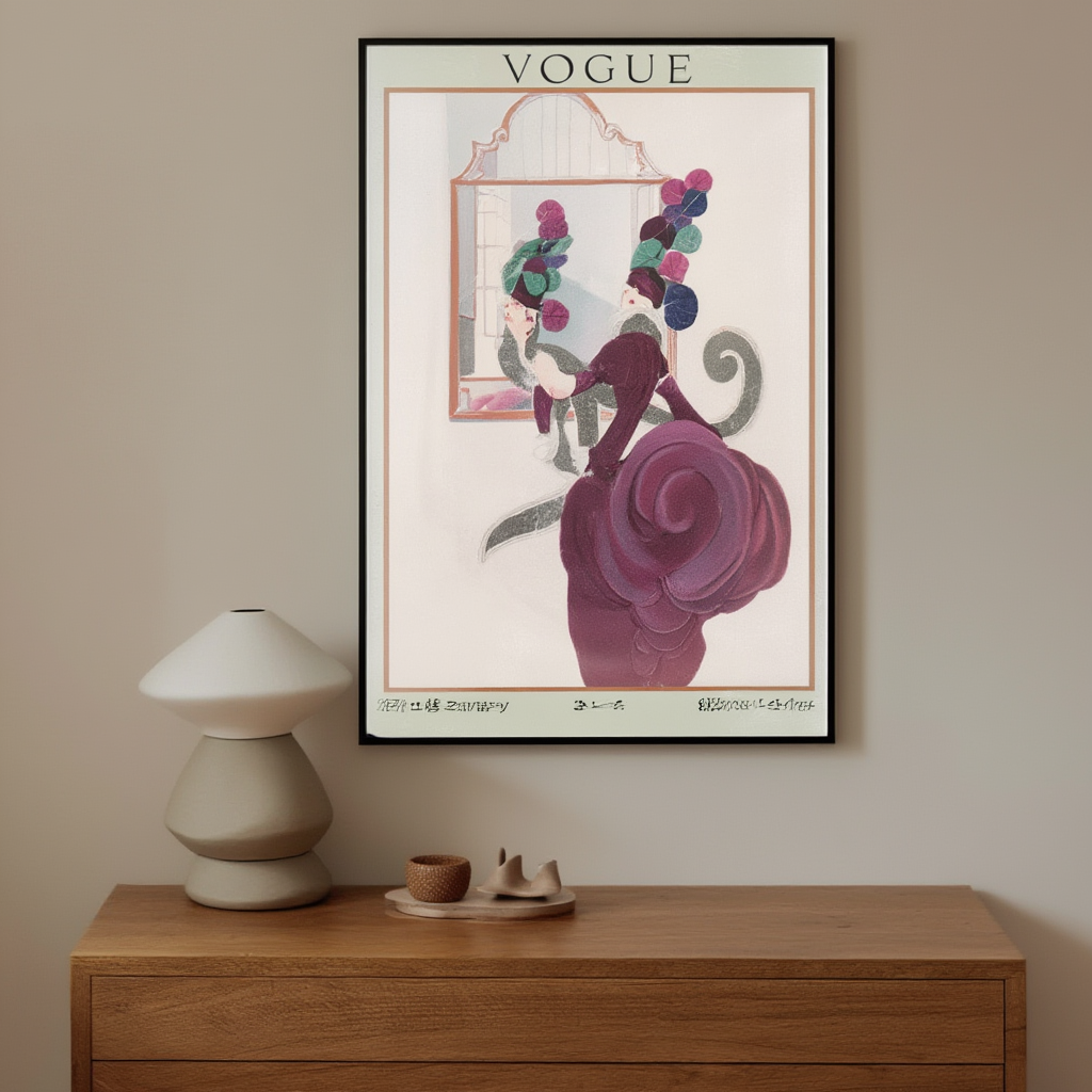 Vogue February 15, 1920 – Vintage Fashion Illustration Poster