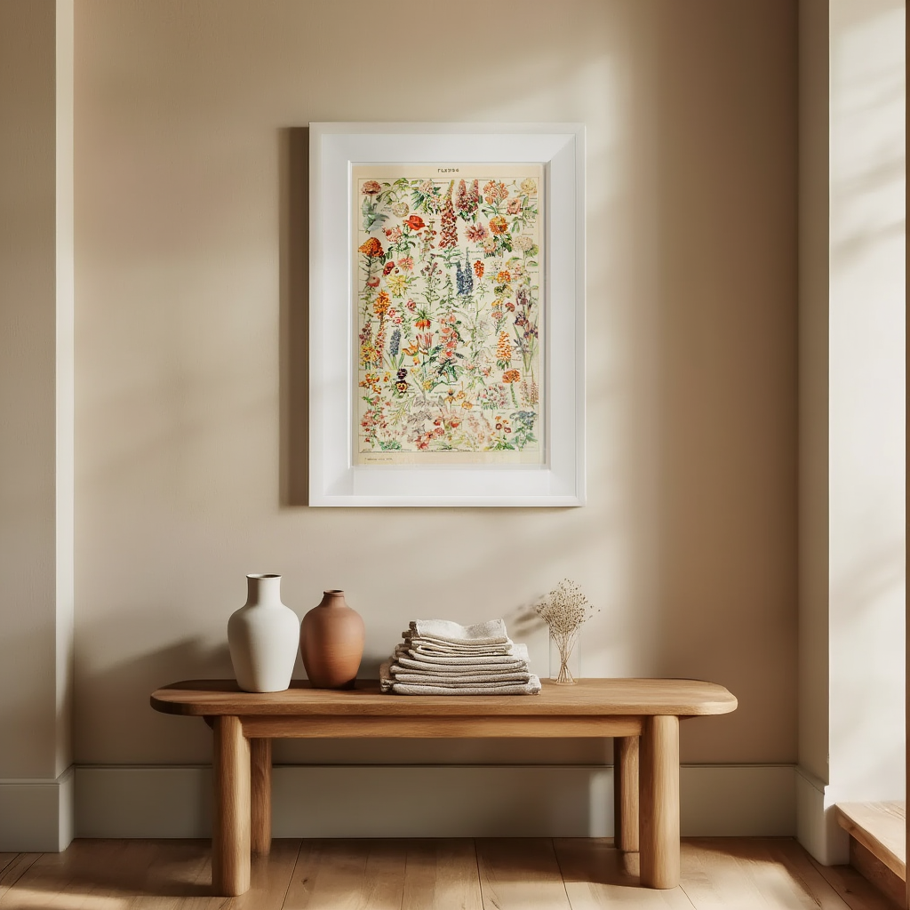 Adolphe Millot - Fleurs II Poster