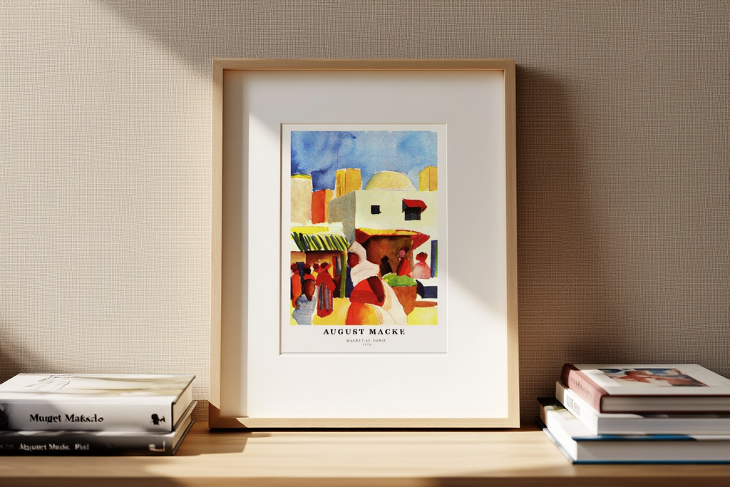 August Macke - Market in Tunis Poster