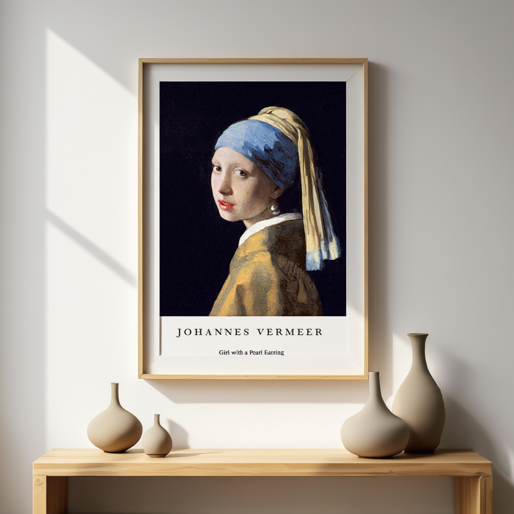 Johannes Vermeer - Girl with a Pearl Earring Poster