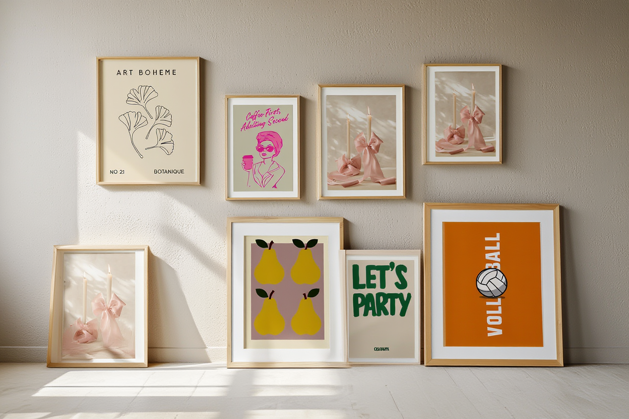 Modern Neutral Wall Art – 6 Minimalist Prints for Home & Office