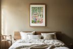 Forest Landscape by Edvard Weie – Modern Scandinavian Art Print - Hakyarts