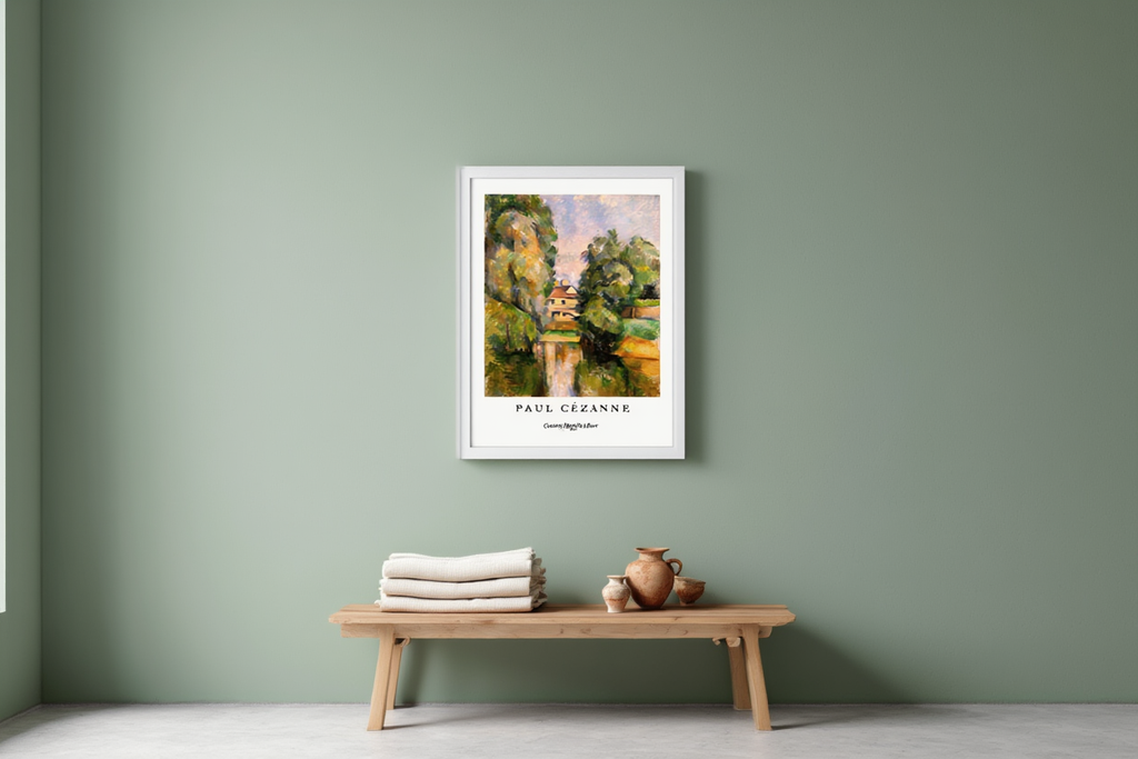 Paul Cezanne - Country House by a River Poster