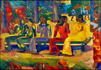The Market – Paul Gauguin Poster | Post-Impressionist & Symbolist Tahitian Scene Art Print - Hakyarts