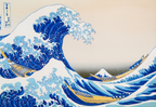 The Great Wave off Kanagawa – Katsushika Hokusai – Vintage Japanese Ukiyo-e Art Print - Hakyarts