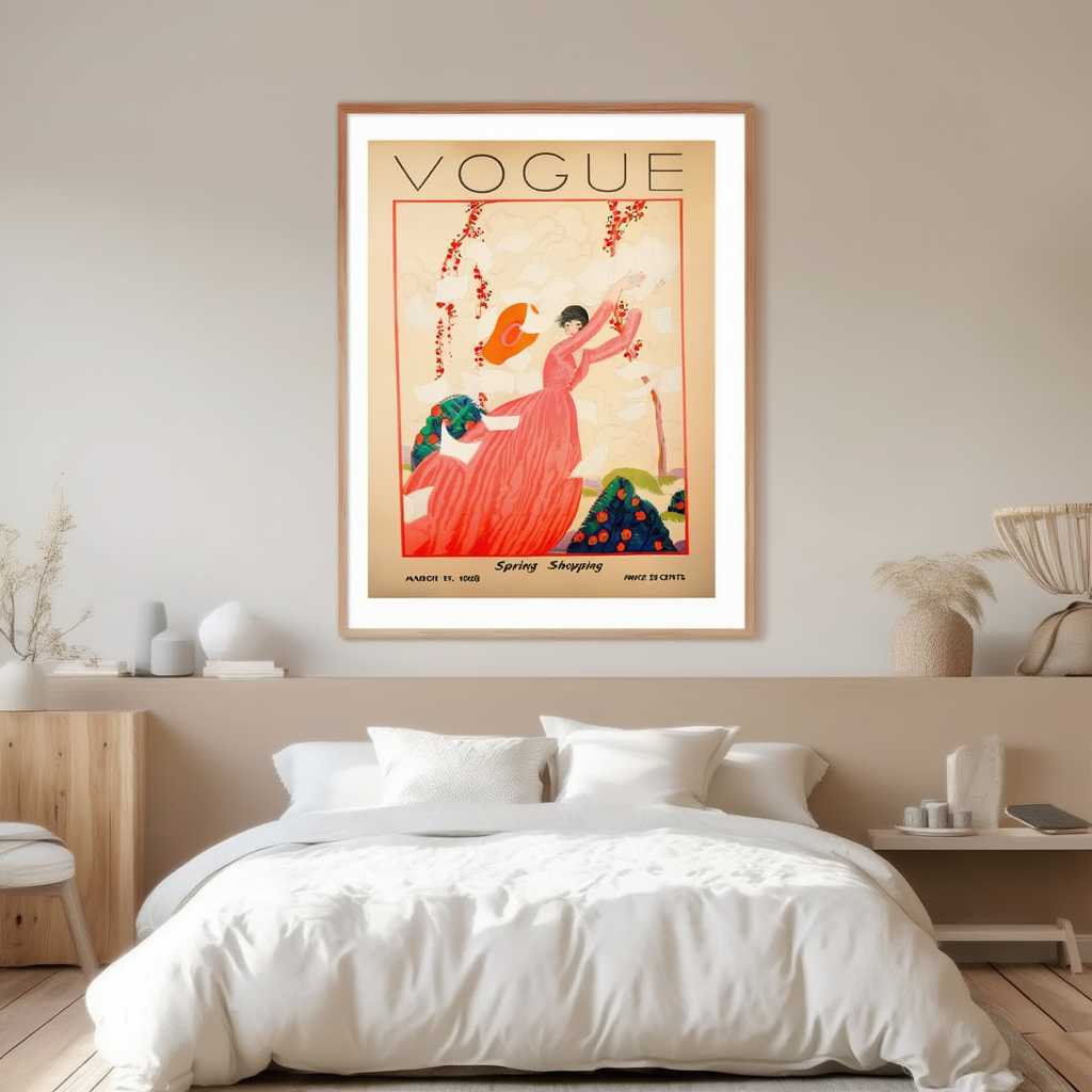 Vogue March 15, 1928 – Vintage Fashion Illustration Poster